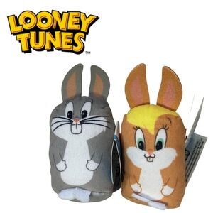 *FREE WITH PURCHASE* LOONEY TUNES PLUSH BUNDLE BUGS BUNNY LOLA BUNNY NEW PODPALS